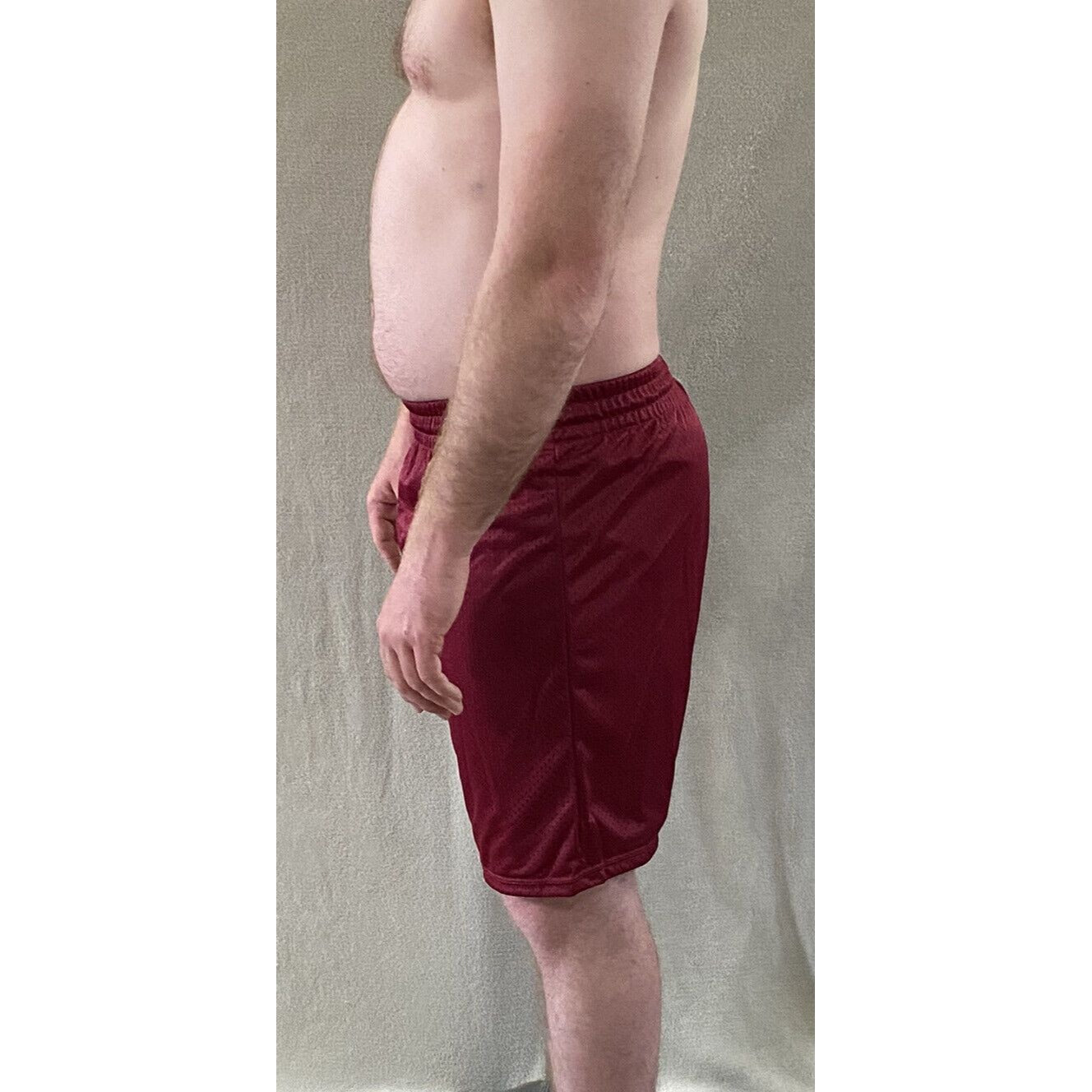 Soffe Intensity Athletic IA Men’s Medium Maroon Basketball Training Mesh Shorts
