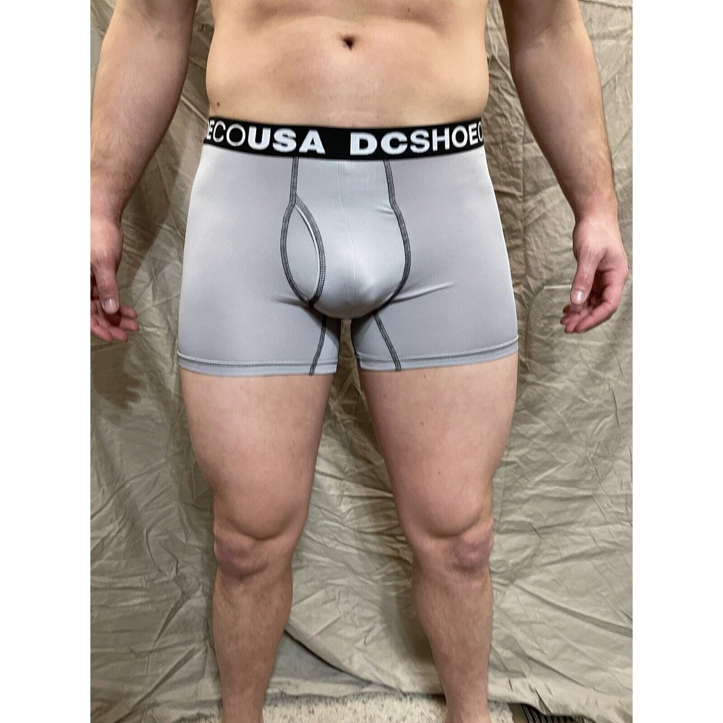 men's gray dc shoe company boxer briefs small