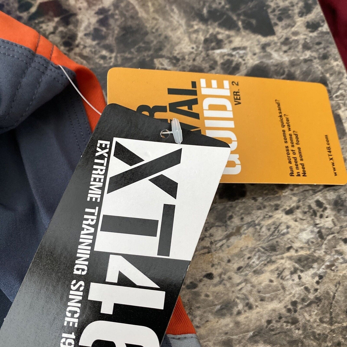 Soffe Extreme Training XT46 Men’s 34 M Gray & Orange Utility Board Shorts NWT