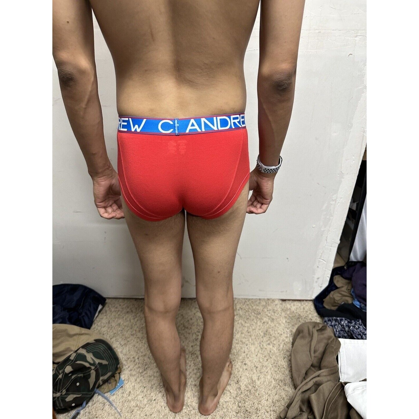 Andrew Christian Small Red Cool Flex Briefs