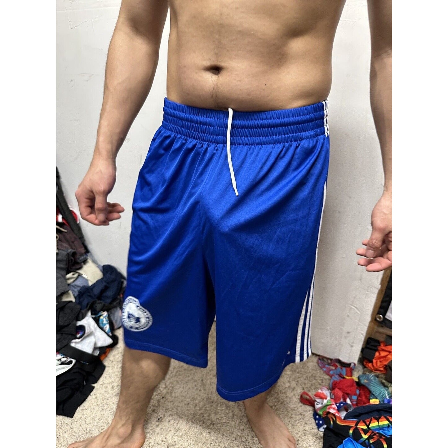 Men’s Blue Adidas Medium United States Coast Guard Academy Athletic Shorts