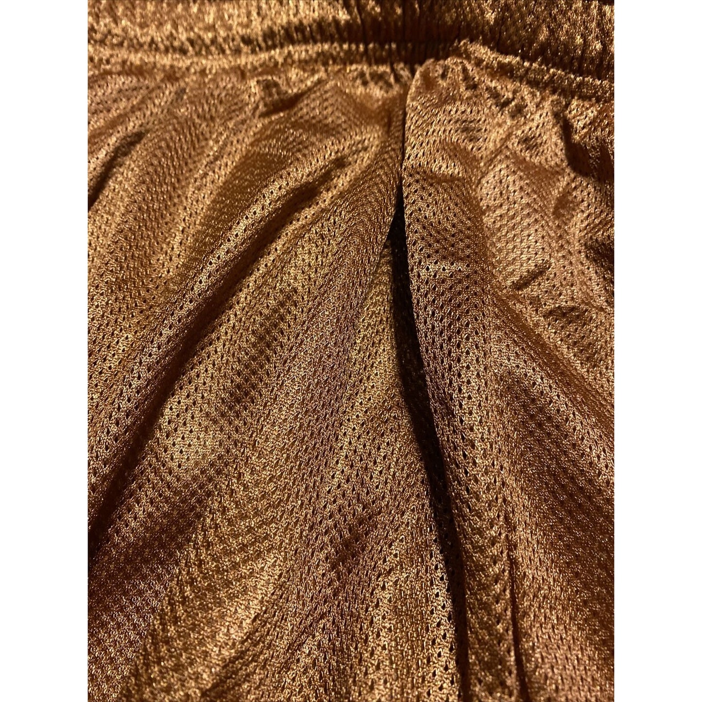 Soffe Men’s Medium Burnt Orange Basketball Training Polyester Mesh Shorts