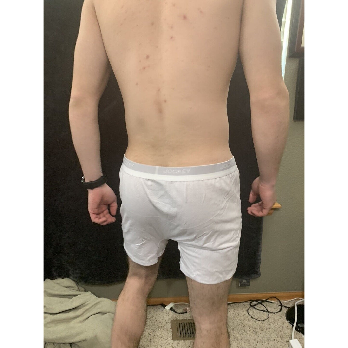 Men’s Jockey White Ultimate Breathe Boxer Brief XL