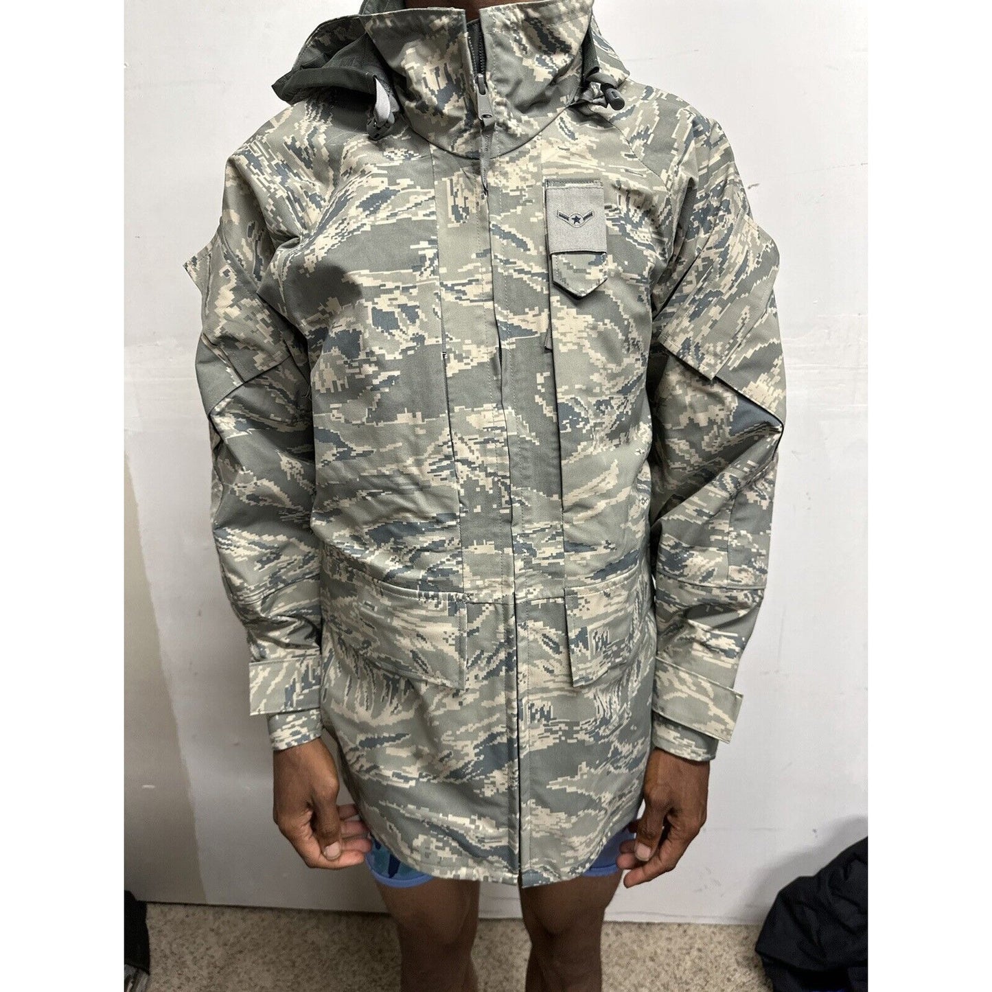 Men’s Small Short Abu Airman Battle Uniform Gore-Tex Jacket Parka Civil Air Patrol