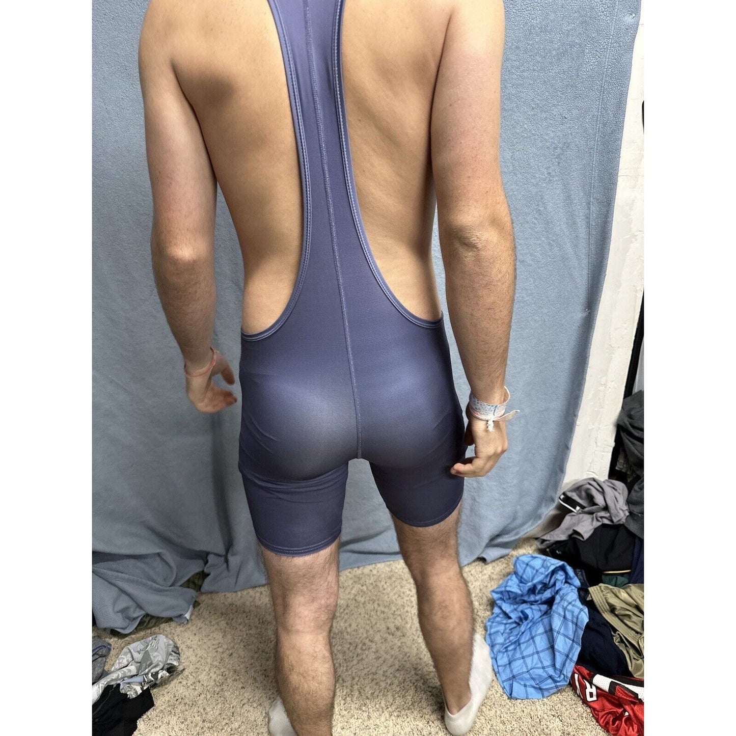 Men’s Tauwell Athletics Gray Wrestling Singlet