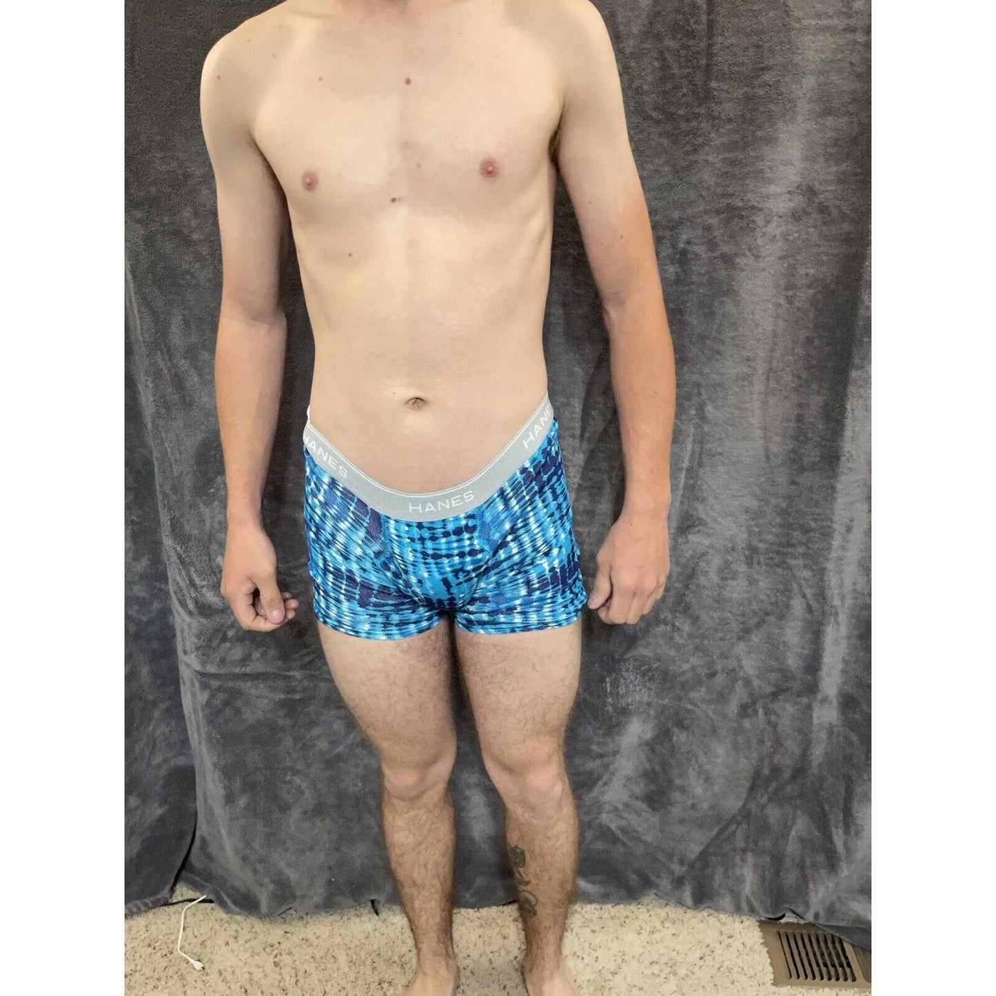 boy's XL hanes aqua blue boxer brief