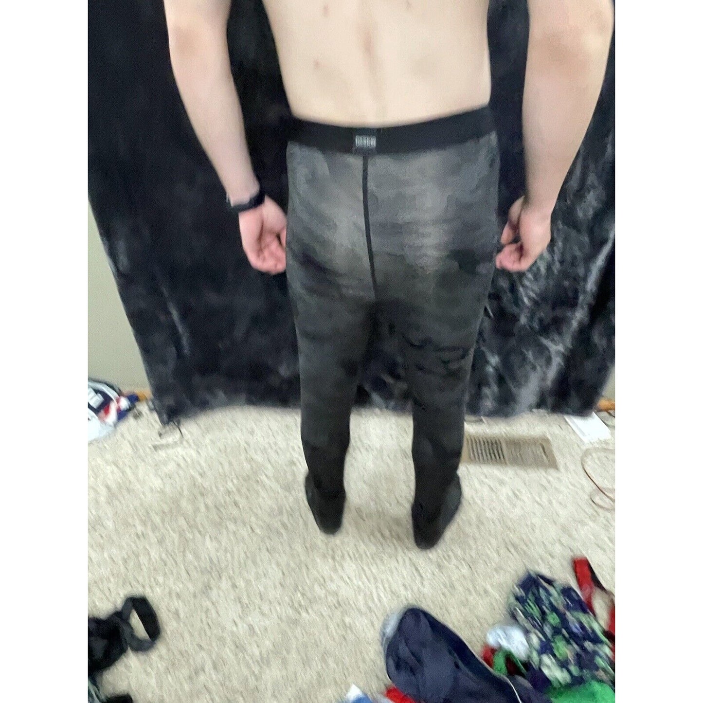 Men’s DRSKIN Black Camo Large Bsse Layer Compression Pants