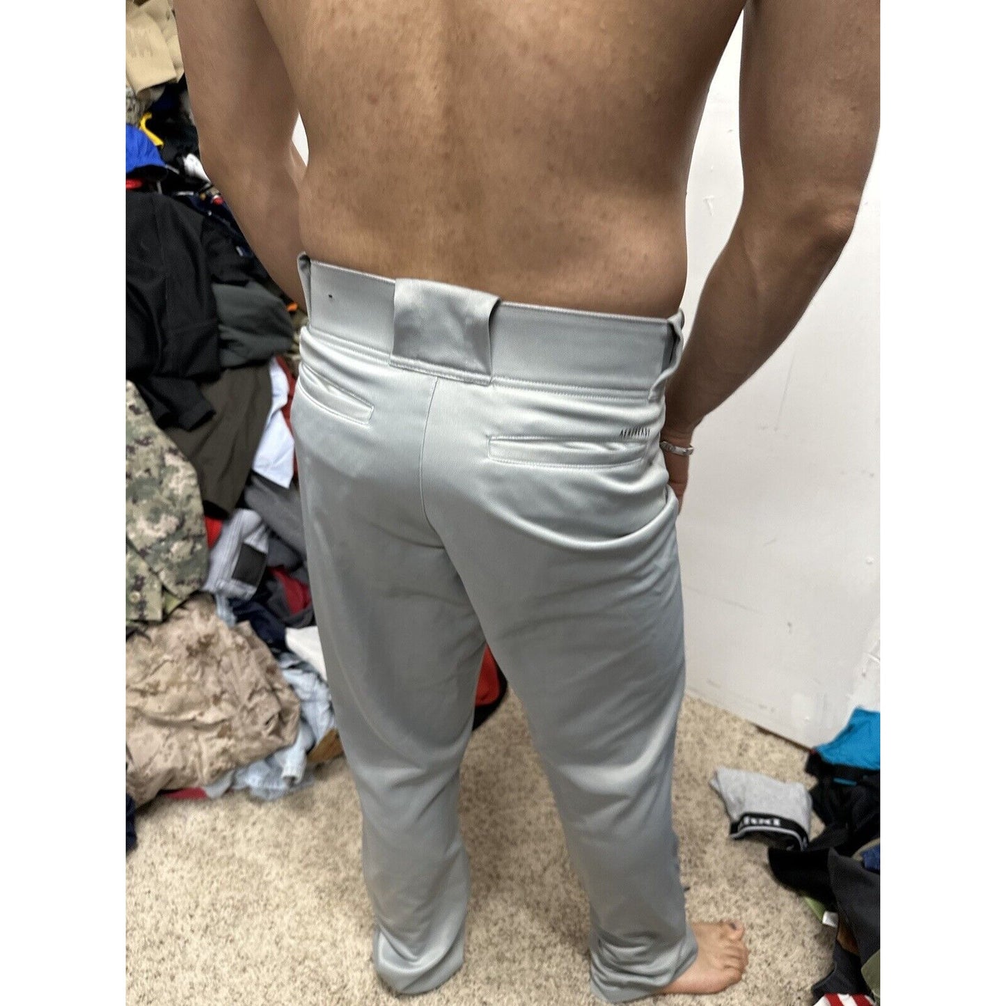 Men’s Small Adidas Baseball Pants Gray Aeroready