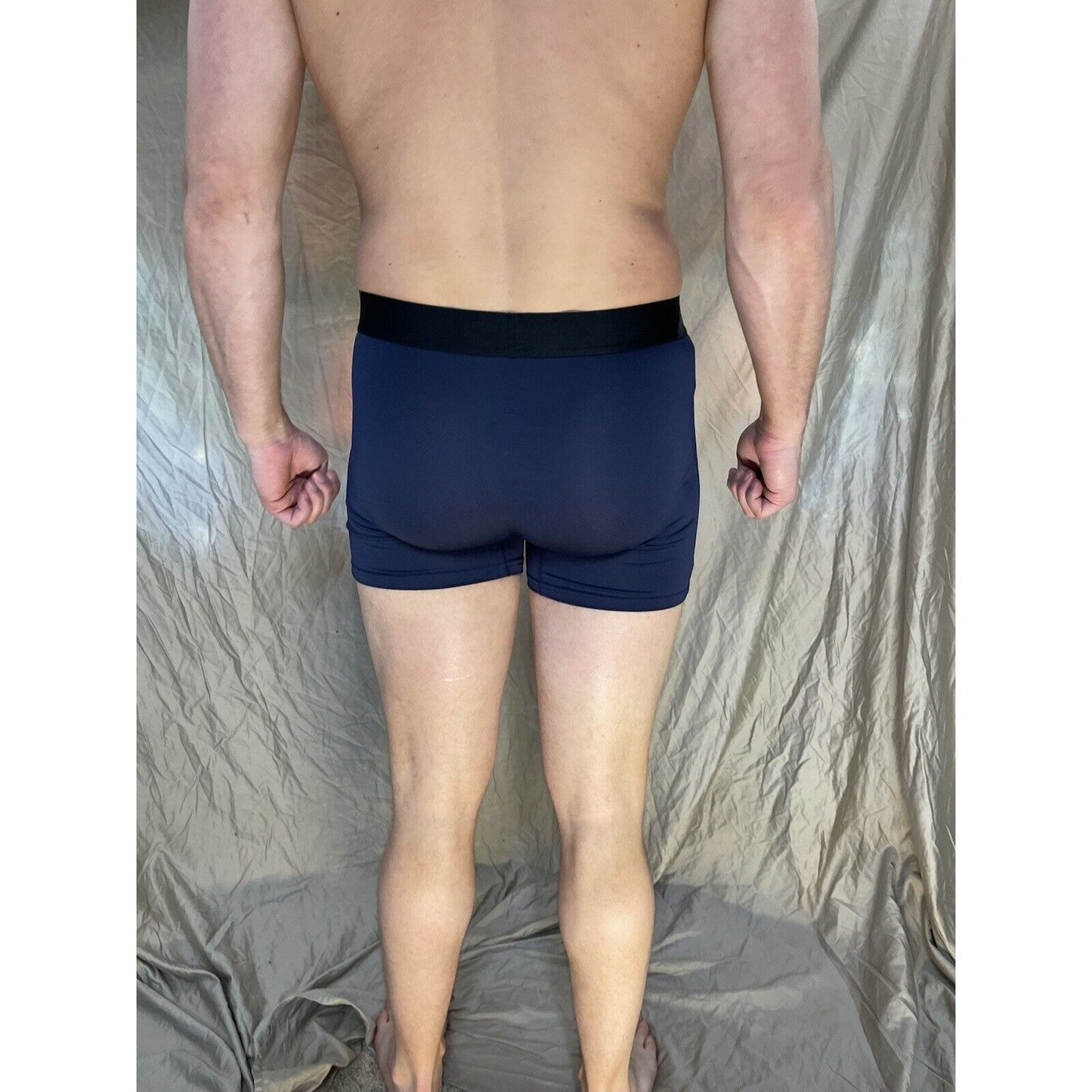men's Dark Blue volcom XL athletic compression boxer briefs