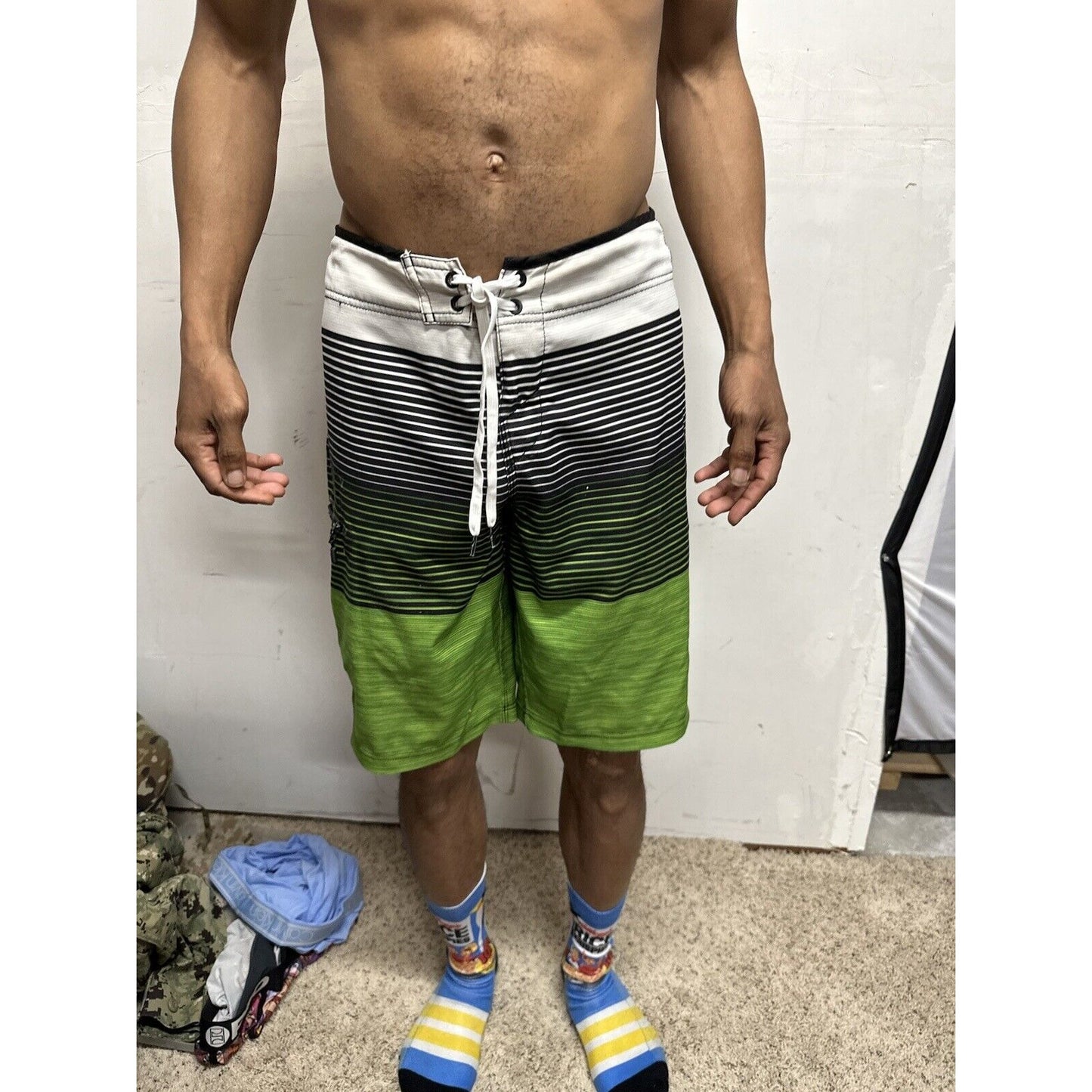 Men’s Striped Multicolor John John Fits Like A Medium Bathing Trunks O’Neill