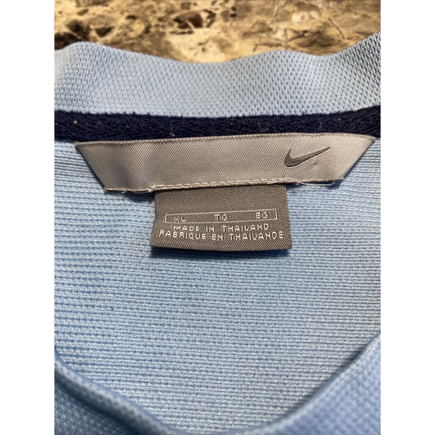 NIKE Men’s XL Sky Blue Gym Workout Training Athletic Polyester Shirt