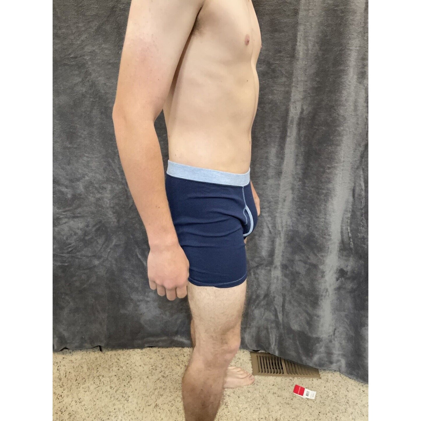 boy's Hanes youth XL Dark Blue With Light Blue boxer brief