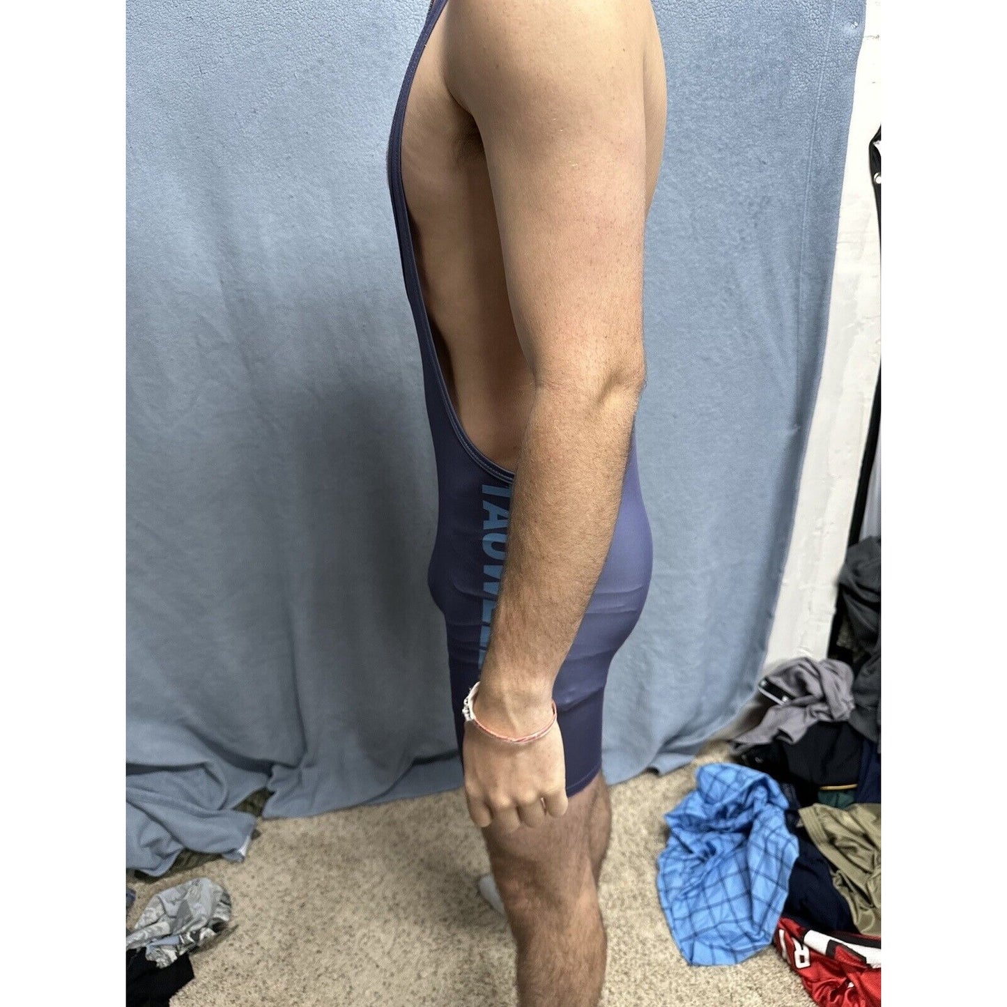 Men’s Tauwell Athletics Gray Wrestling Singlet