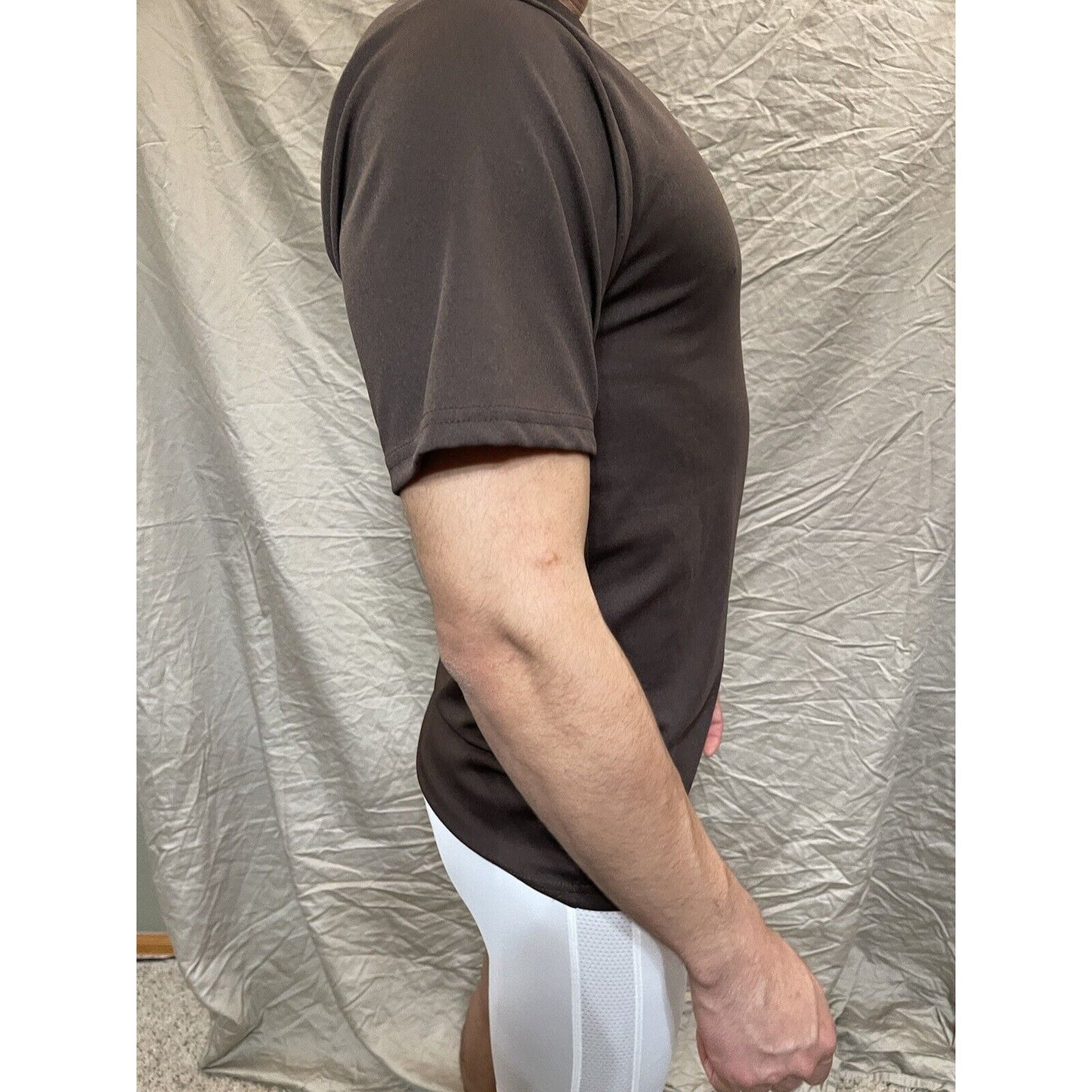 Men's Augusta Sportswear Moisture Management Athletic shirt Brown Small