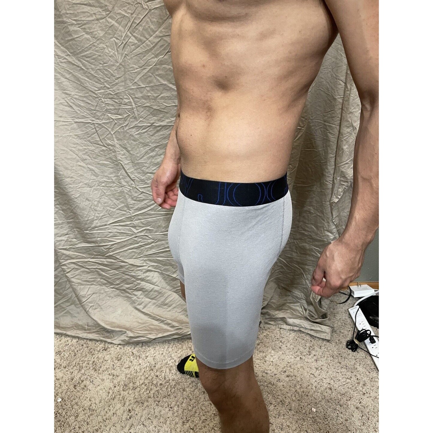 men's gray jockey boxer briefe medium Active blend