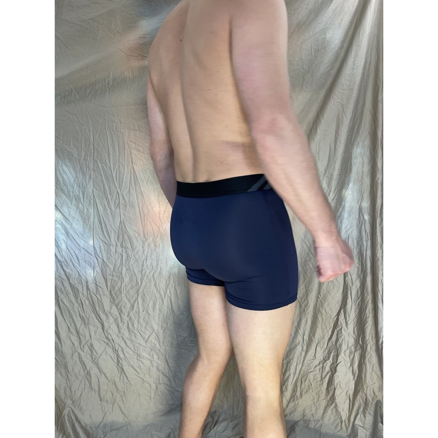 men's Dark Blue volcom Small athletic compression boxer briefs