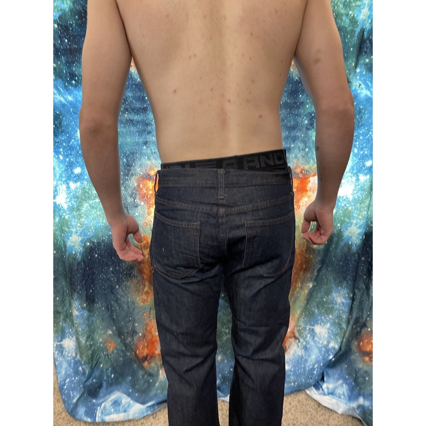 Men's Dark Blue Banana Republic Straight Leg 31x32 jeans
