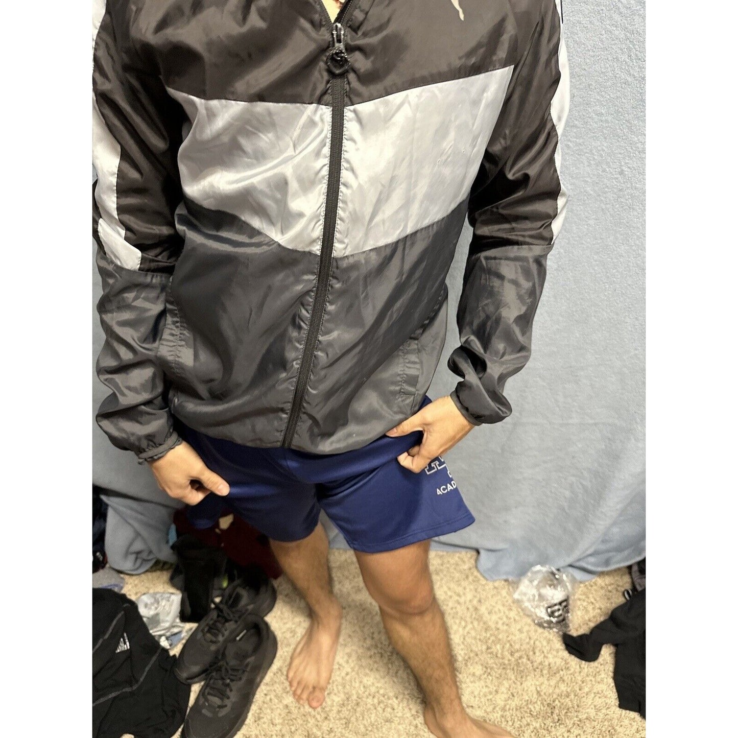 Men’s Small Puma Gray Full Zip Hoodie Small