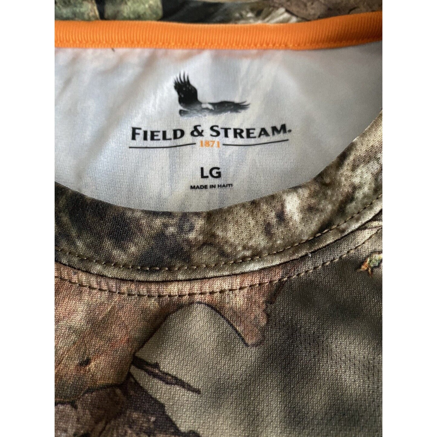 Field & Stream Hunting Woods Camouflage Camo Graphic Men’s Large T-shirt
