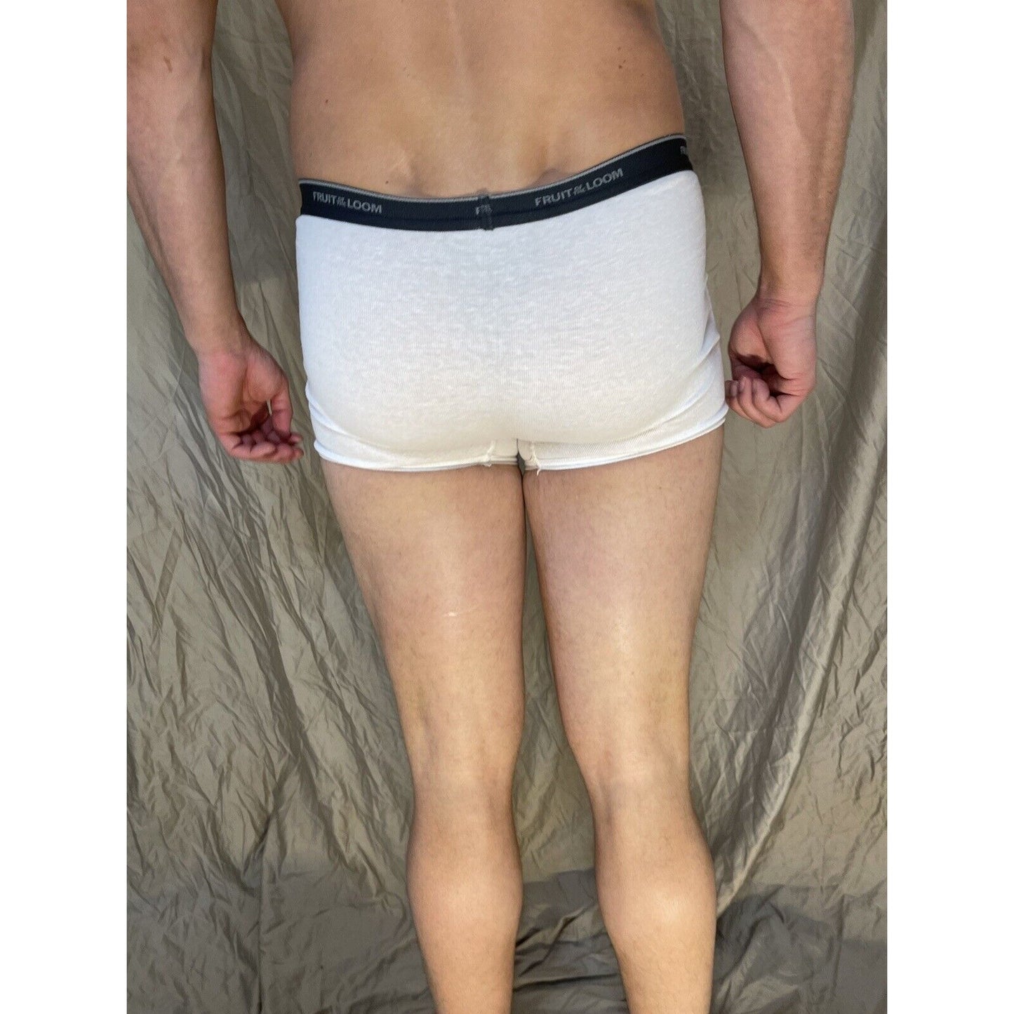 boy's large fruit of the loom boxer brief White