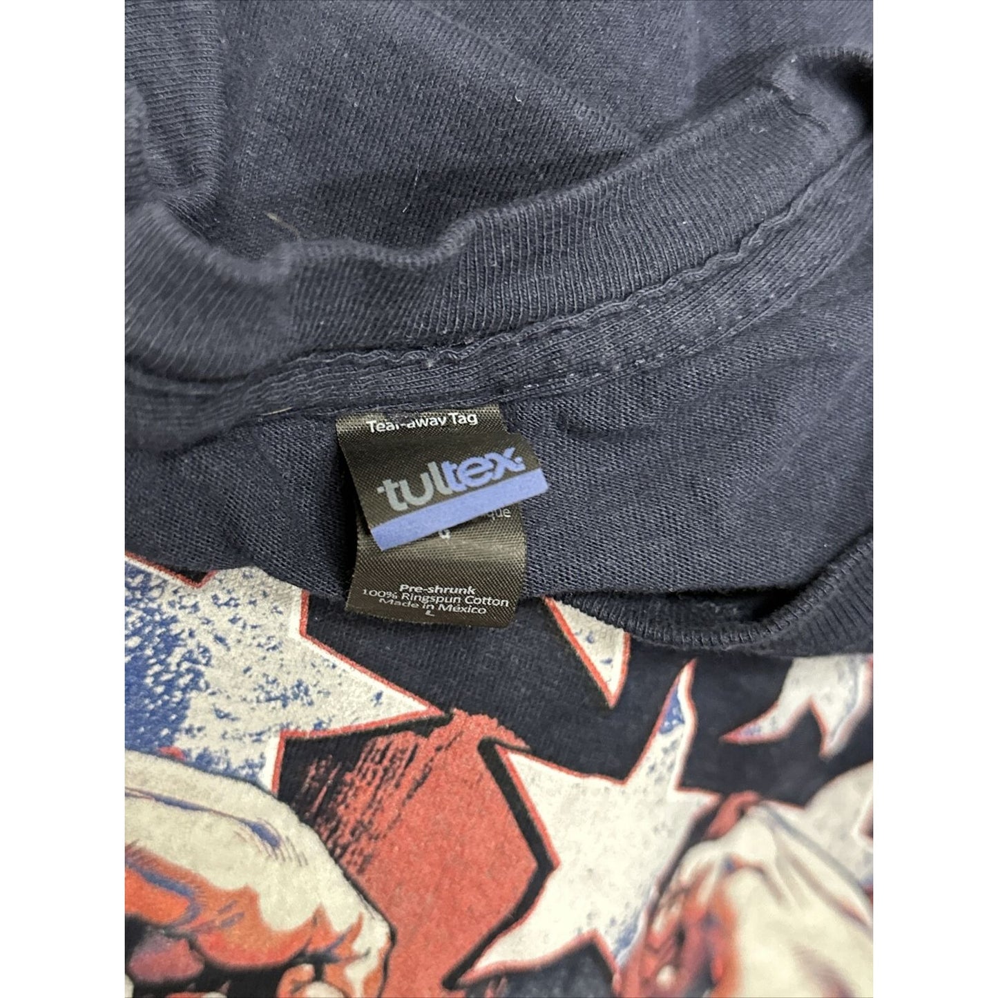men’s tultex large dark blue incredible hulk tshirt short sleeve
