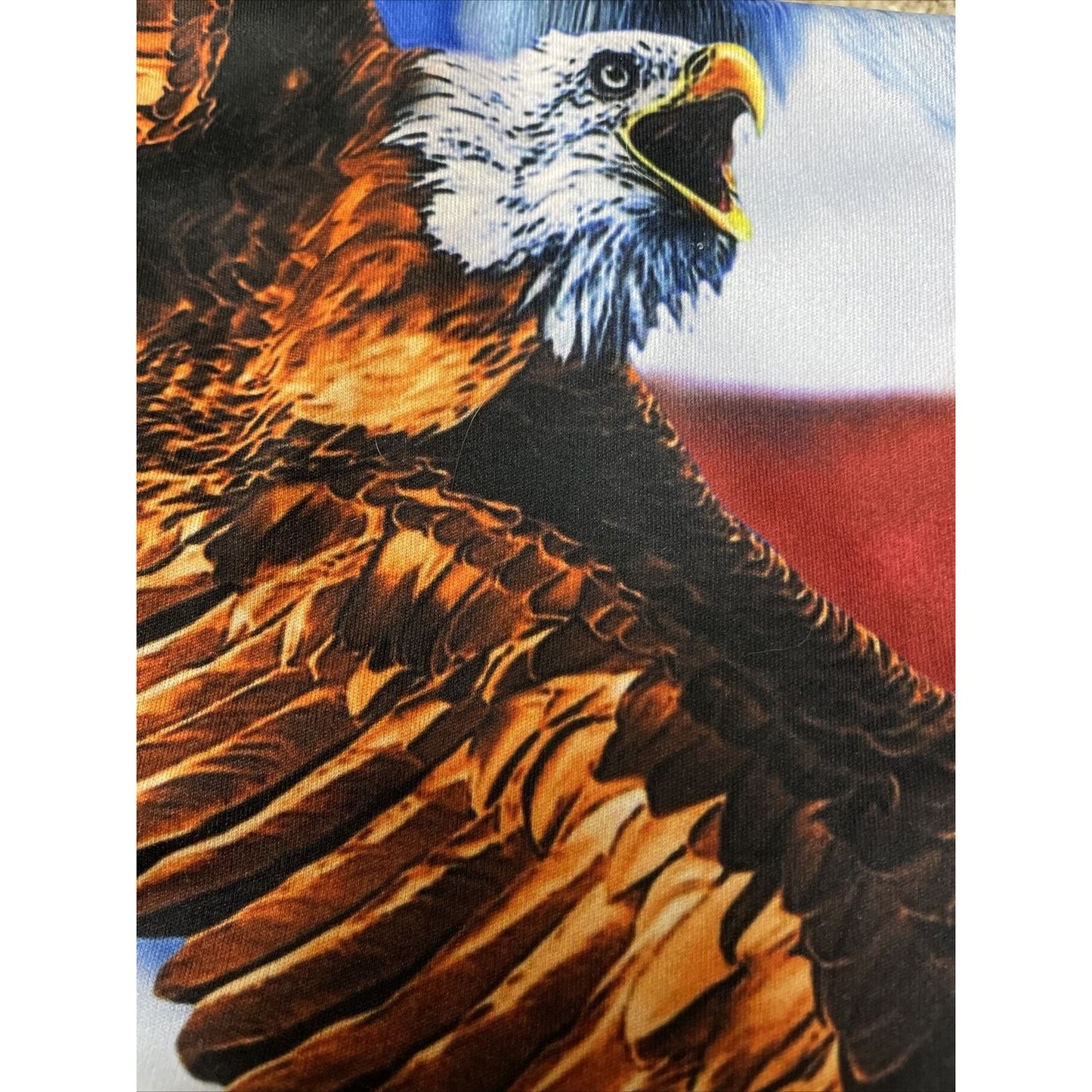 Bald Eagle Cotton Traders Sport Large Patriotic USA Shirt