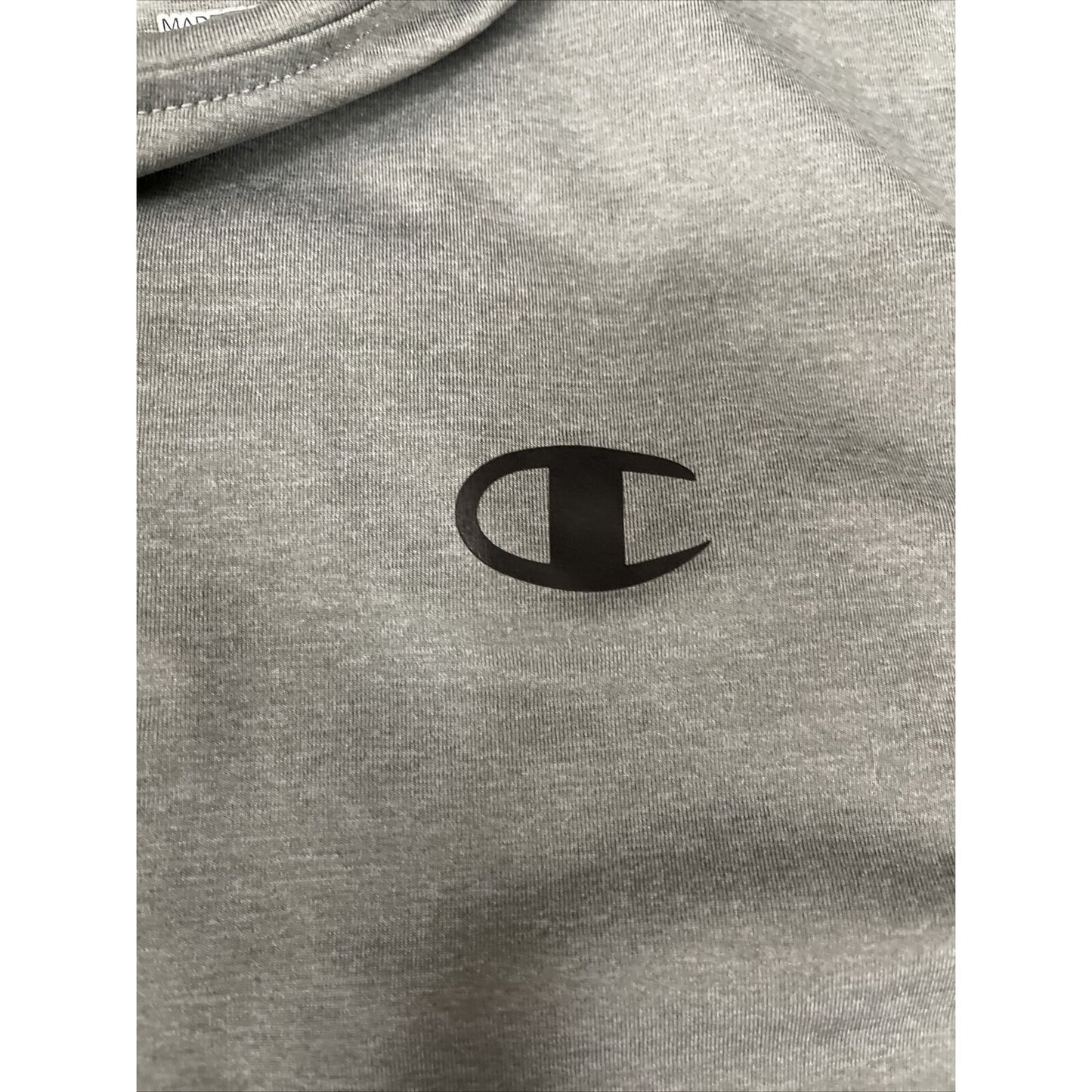 Champion Brand Medium Power Flex Power Train Athletic Casual Short Sleeve Gray