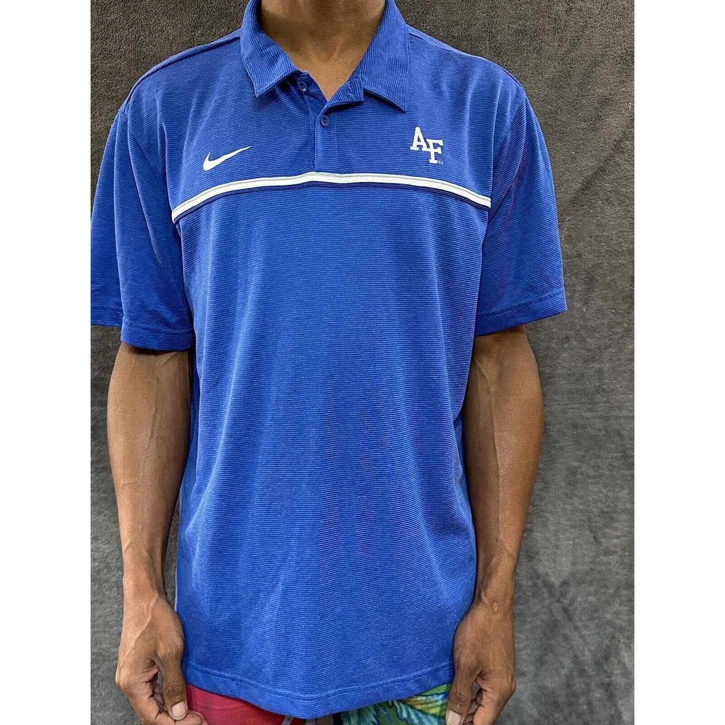 Men’s XL Blue Nike Air Force Polo Shirt