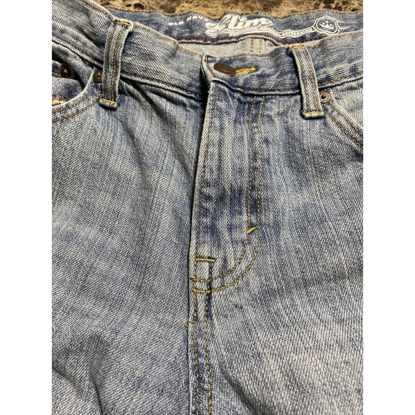 Old Navy Slim Men’s Size 34x32 Light-wash Denim Cotton Jeans