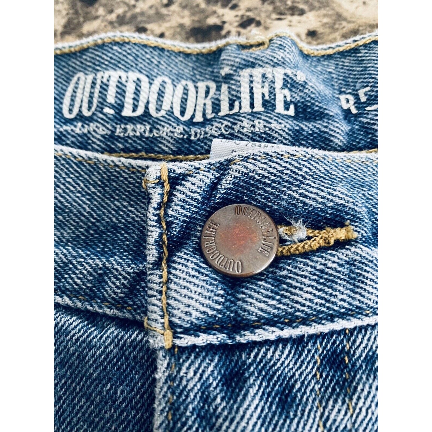 Outdoor Life Relaxed Men’s Blue Denim Jeans 38X30