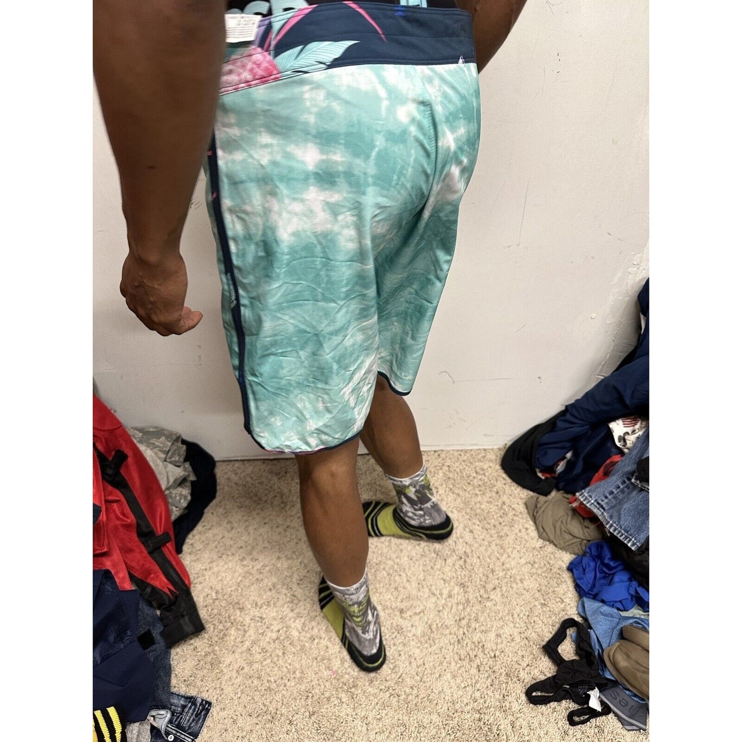 Men’s Billabong Size 31 Recycler 73 Pro Swim Trunks Green Board Shorts