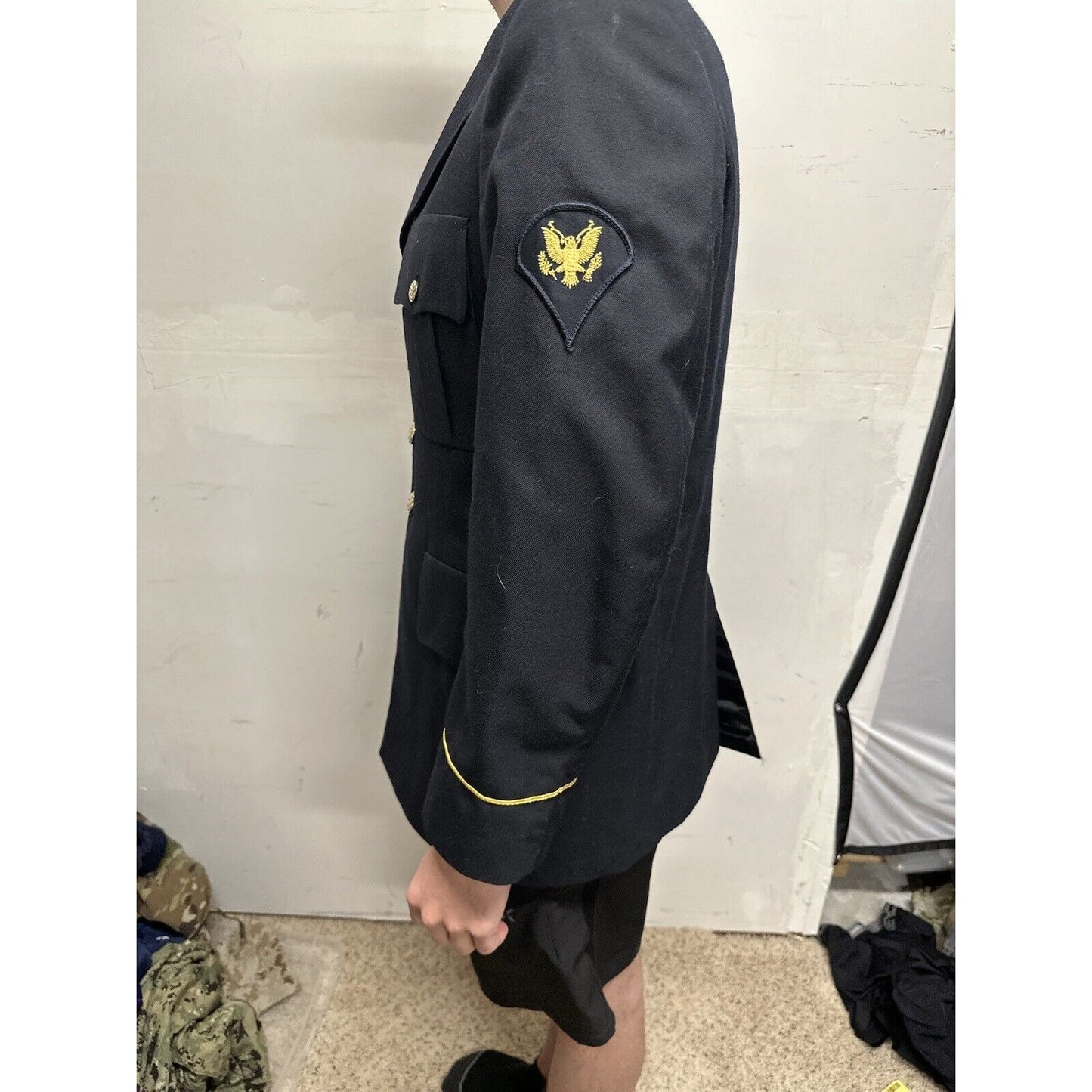 Army Service Coat Men’s 38 RC Specialist Rank poly/wool defense logistics