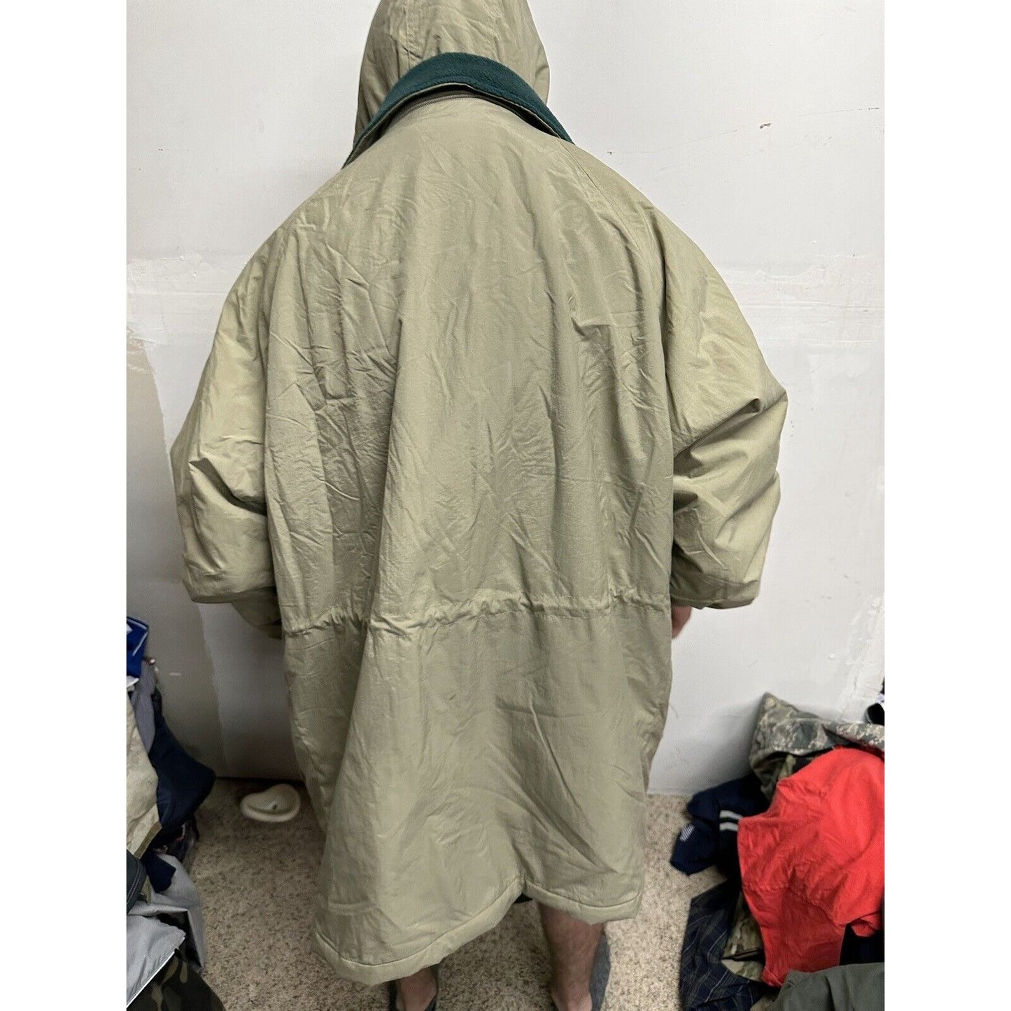 Men’s XL Tri-mountain Beige Jacket With Detachable Hoodie