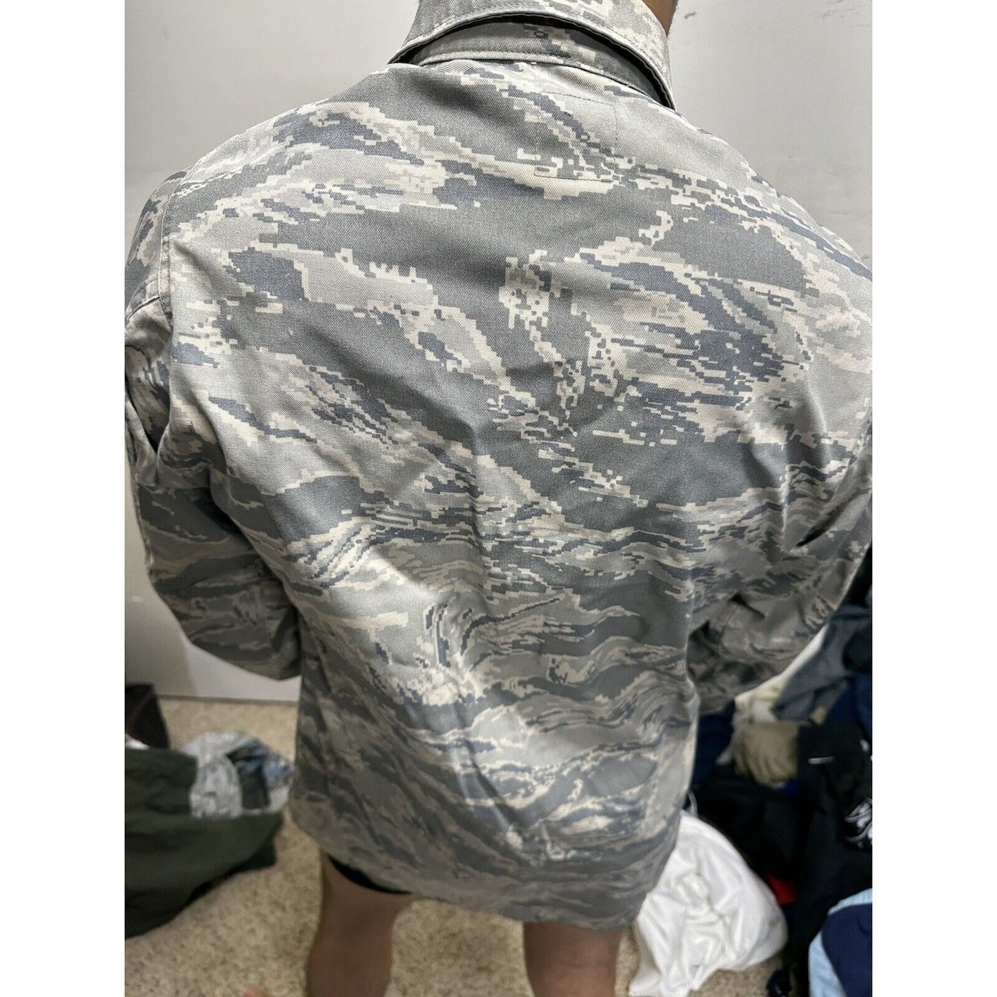 Men’s Abu Airman Battle Uniform Coat Civil Air Patrol Top 38XL Capt Patches