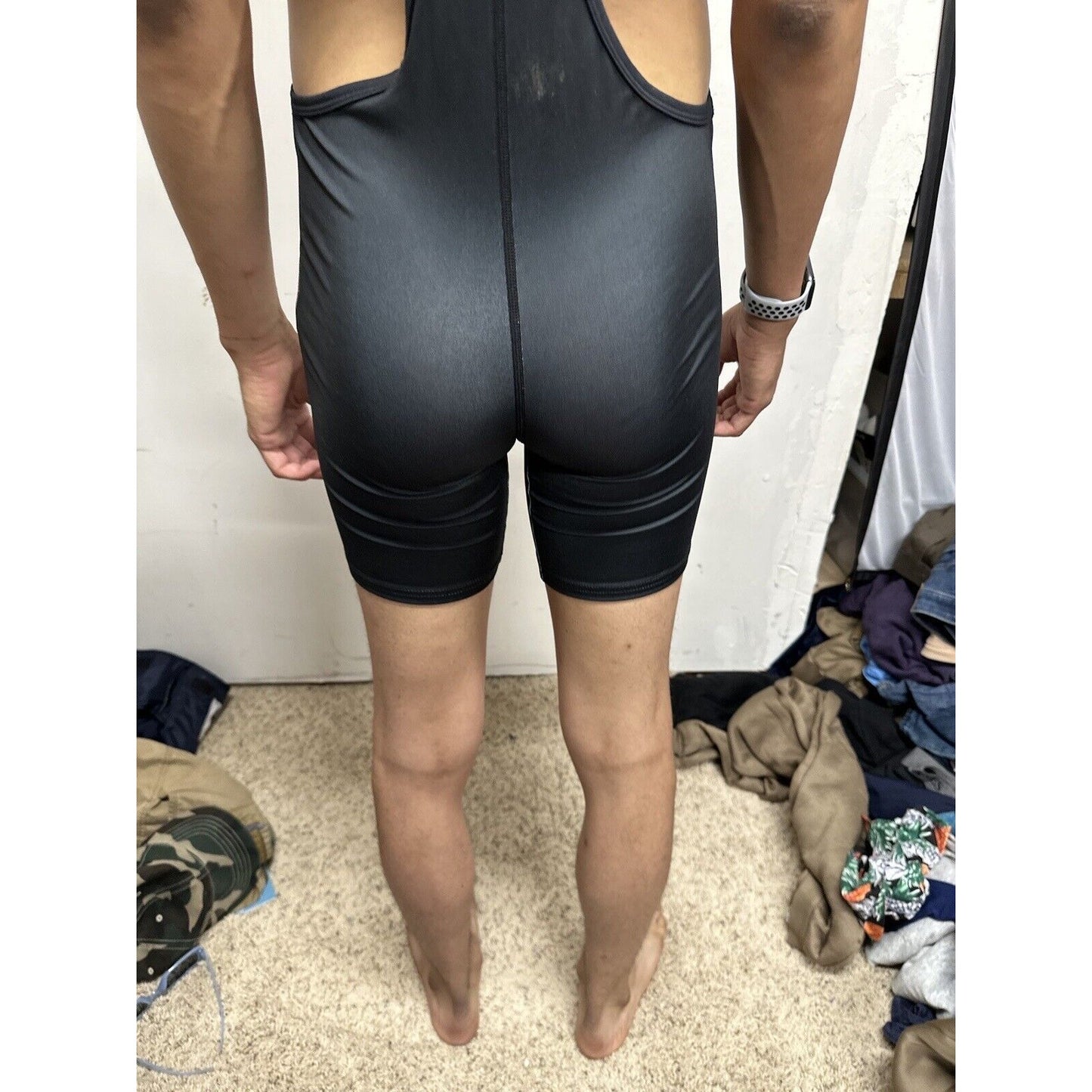 Men’s Tauwell Size Medium Wrestling Singlet Black