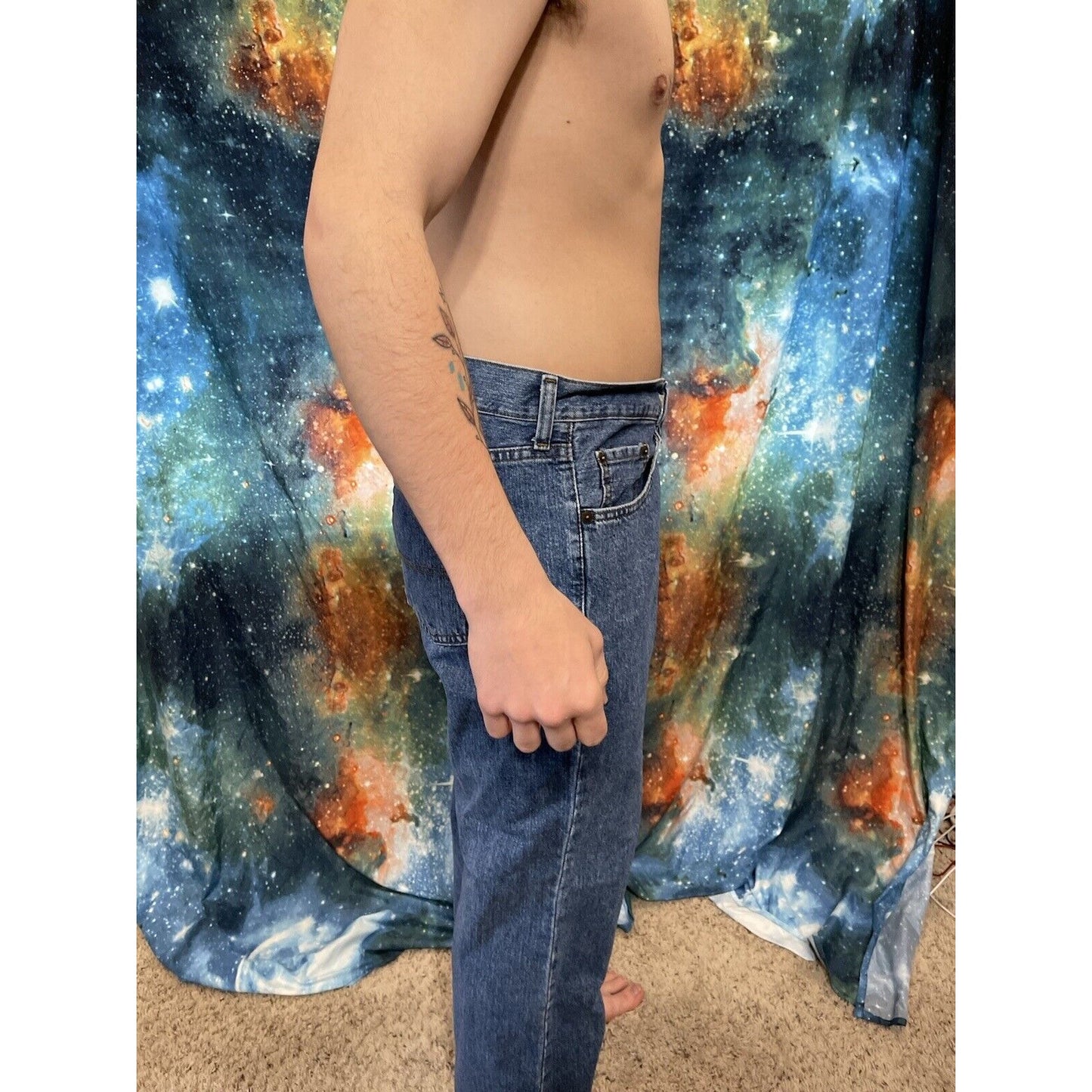Men's Urban Pipeline Regular Fit Blue Jeans 38 x 30
