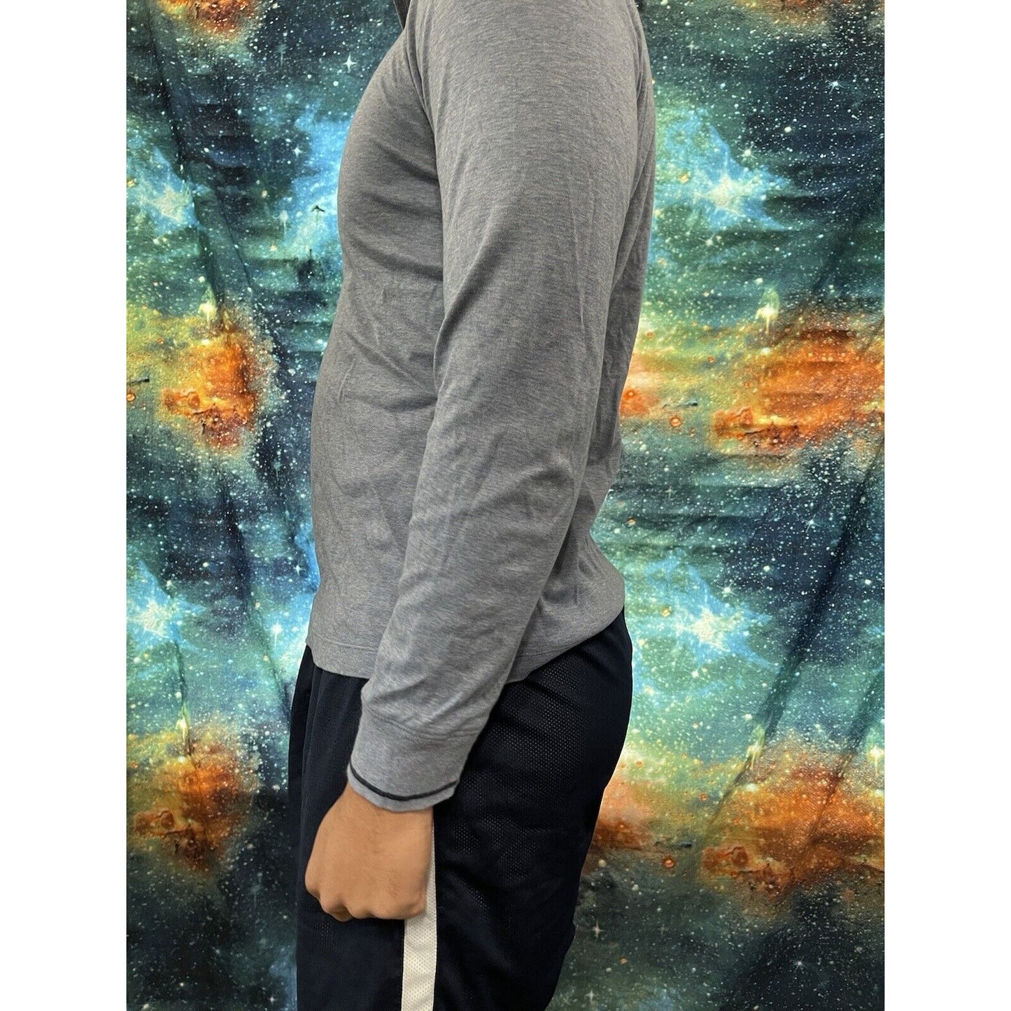 Men’s Banana Republic Medium light blue 1/4 zip long sleeve pullover