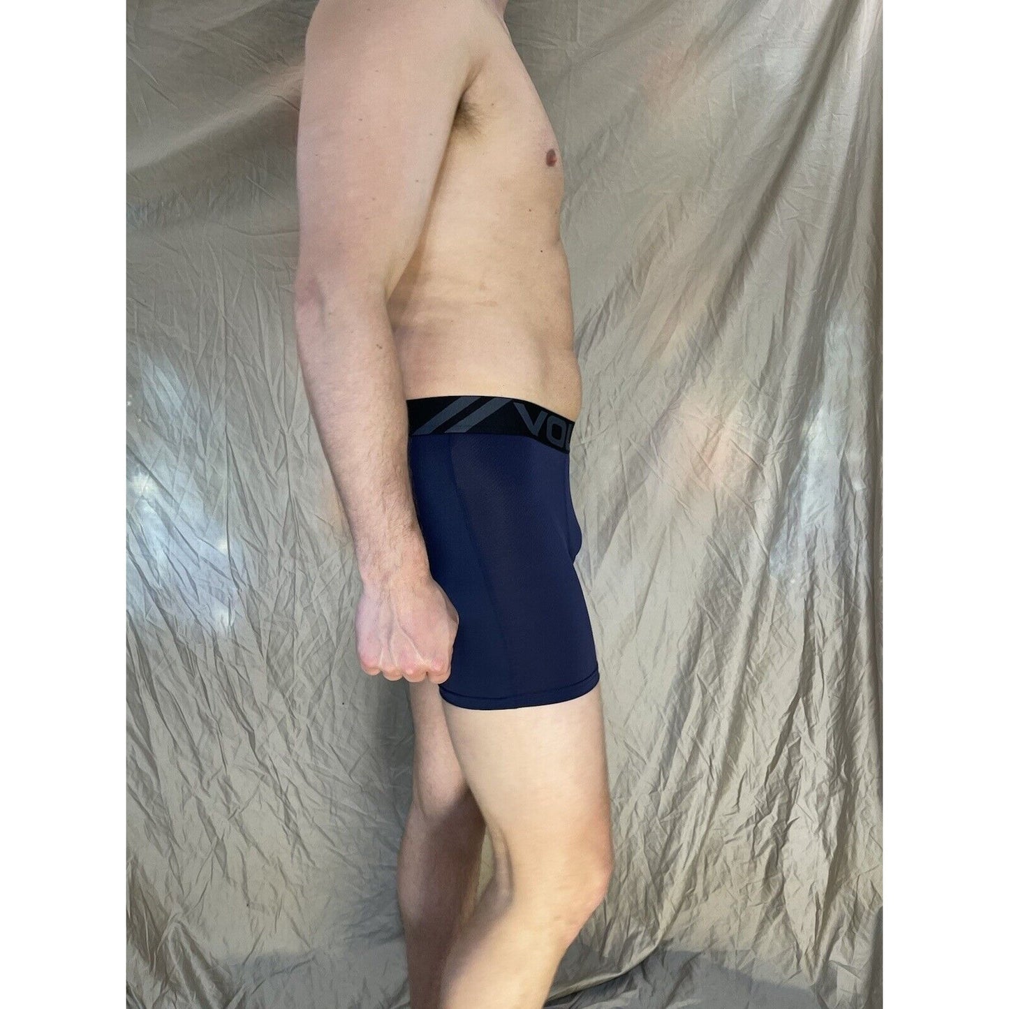 men's Dark Blue volcom XL athletic compression boxer briefs