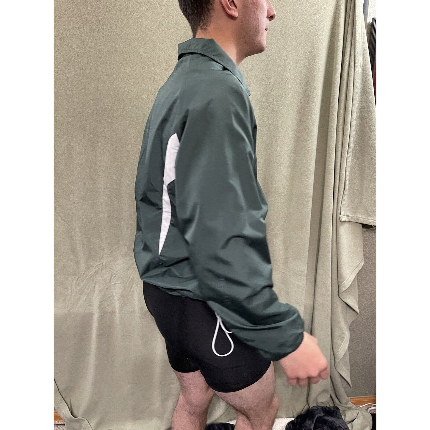 Falcon Tennis Men’s Small Holloway Windbreaker Jacket Dark Green