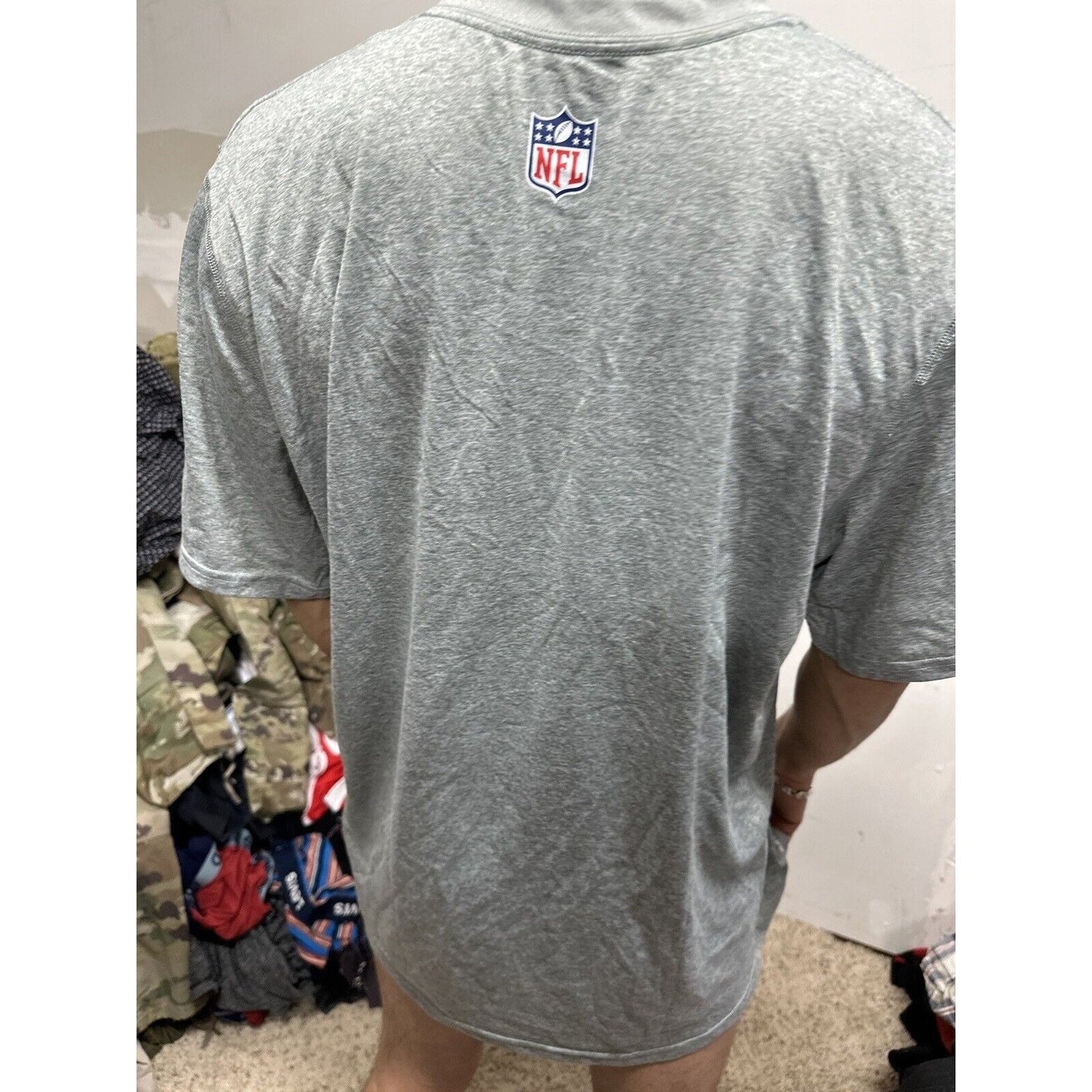 Men’s Gray NFL On Field XL Nike Dri Fit St Louis Rams Football Shirt