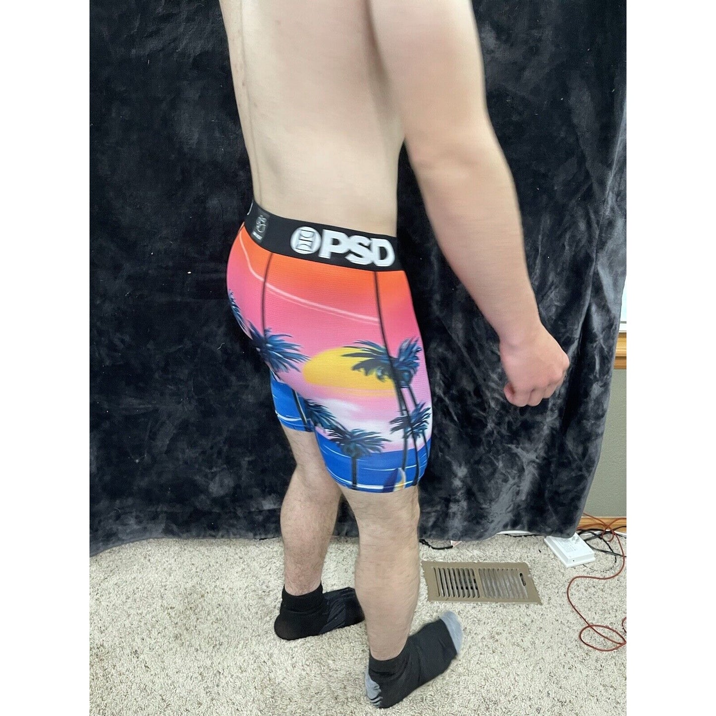Men’s PSD Medium Boxer Briefs Pink Palms