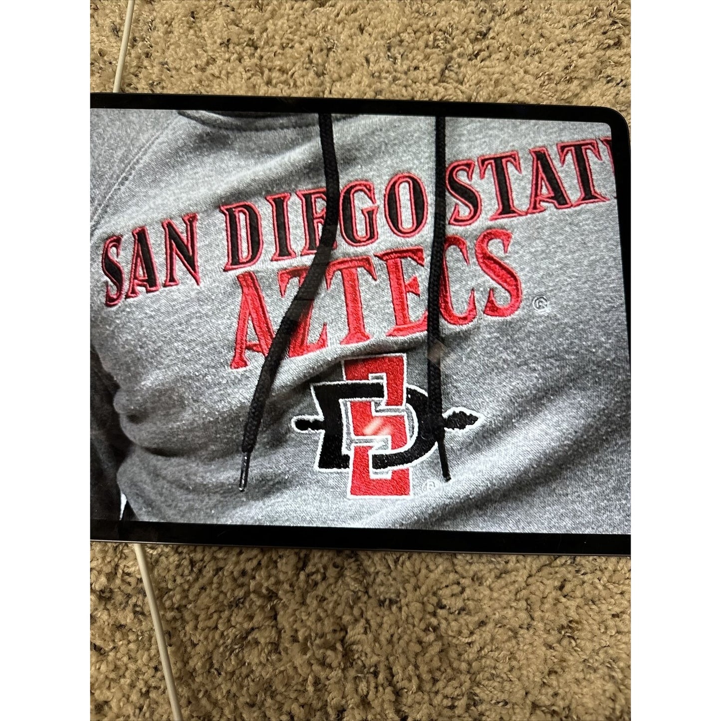 Men’s Small Colosseum Gray San Diego State Aztecs Large Neck Style