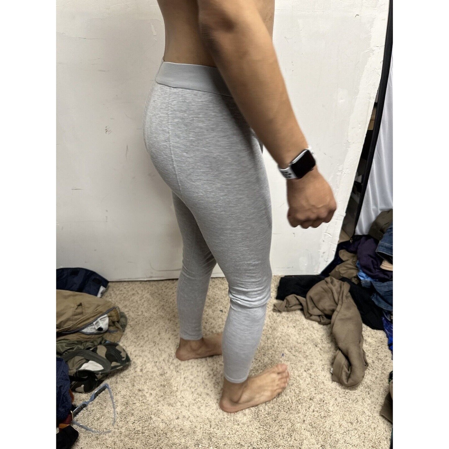 Men’s Medium Highland Originals Gray Leggings Thermals