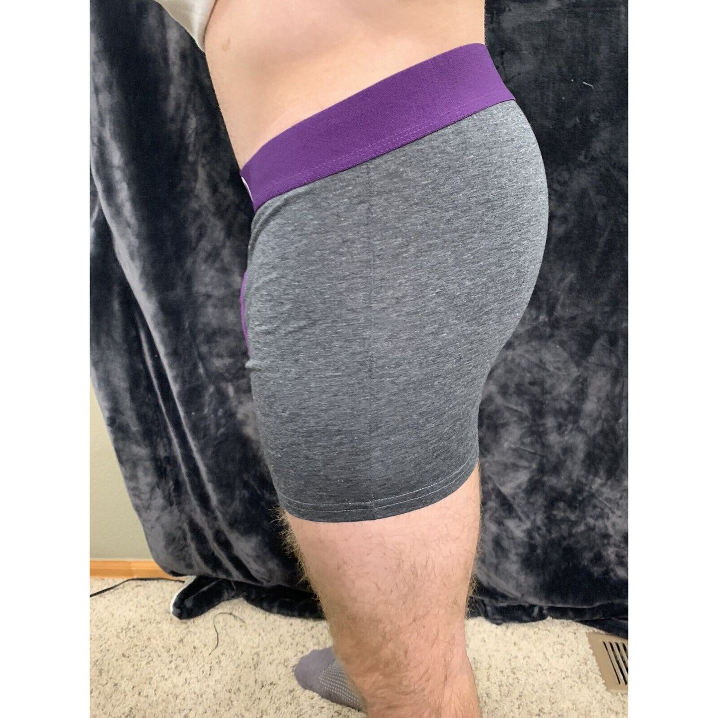 Aeropostale Stretch Boxer Briefs Dark Gray Men’s Large - 5% Spandex