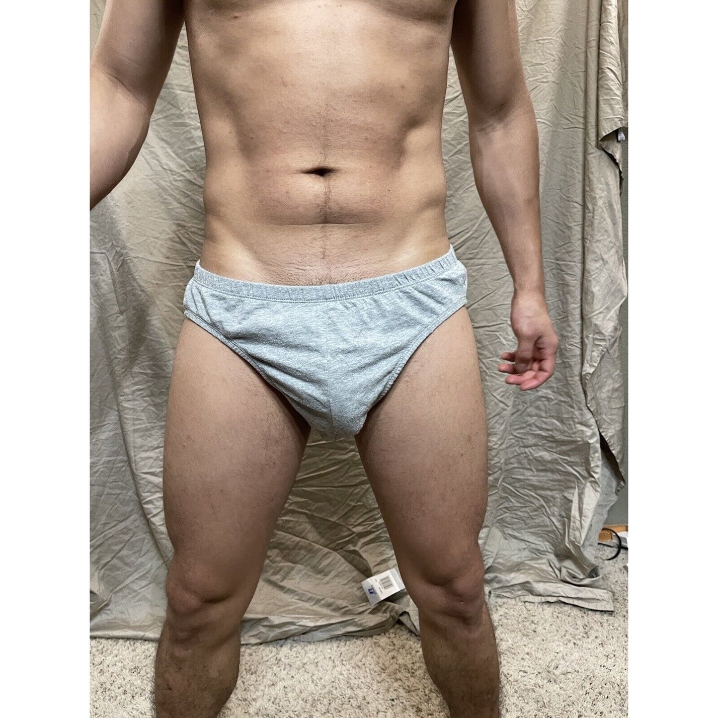 Men's Covington Large light gray briefs cotton new and unworn