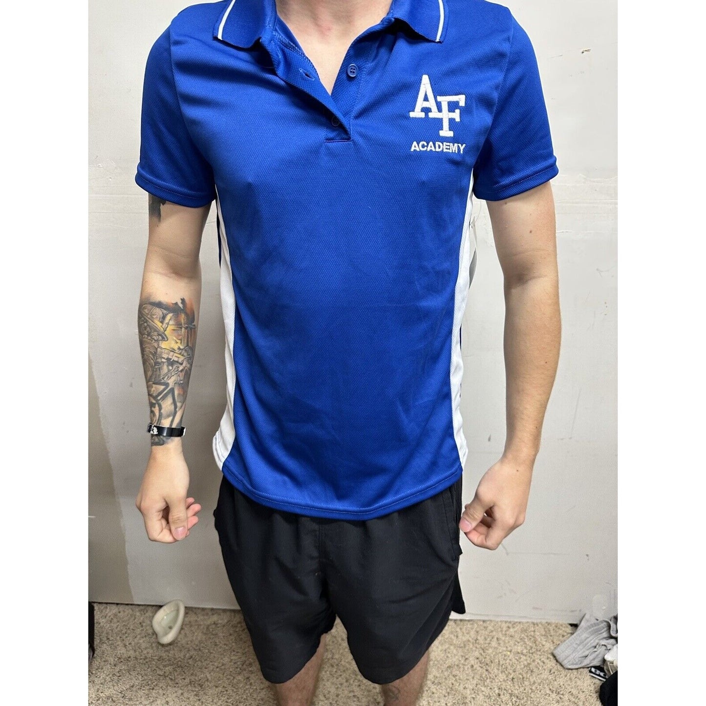 Women’s Air Force Academy Blue USAFA Polo Shirt Medium