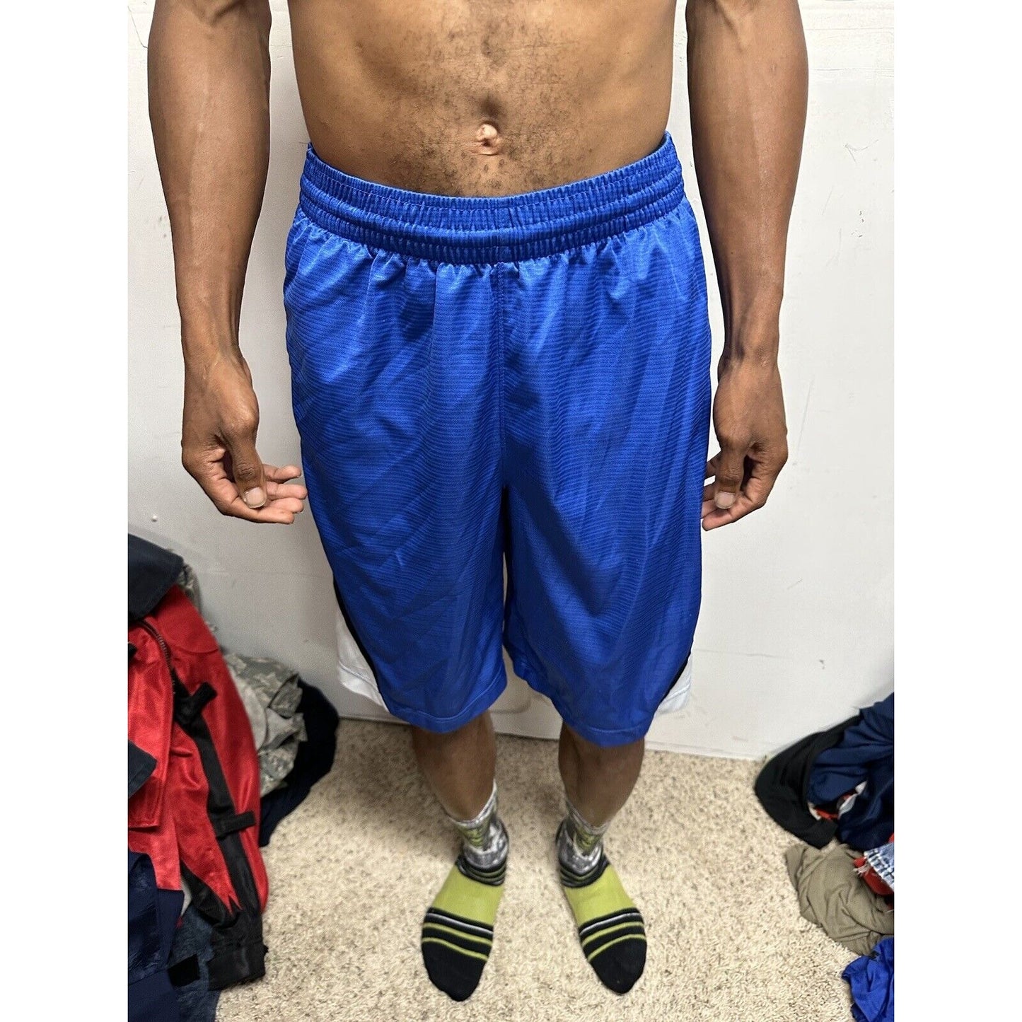 Men’s Blue Nike Basketball Medium Shorts With Pockets