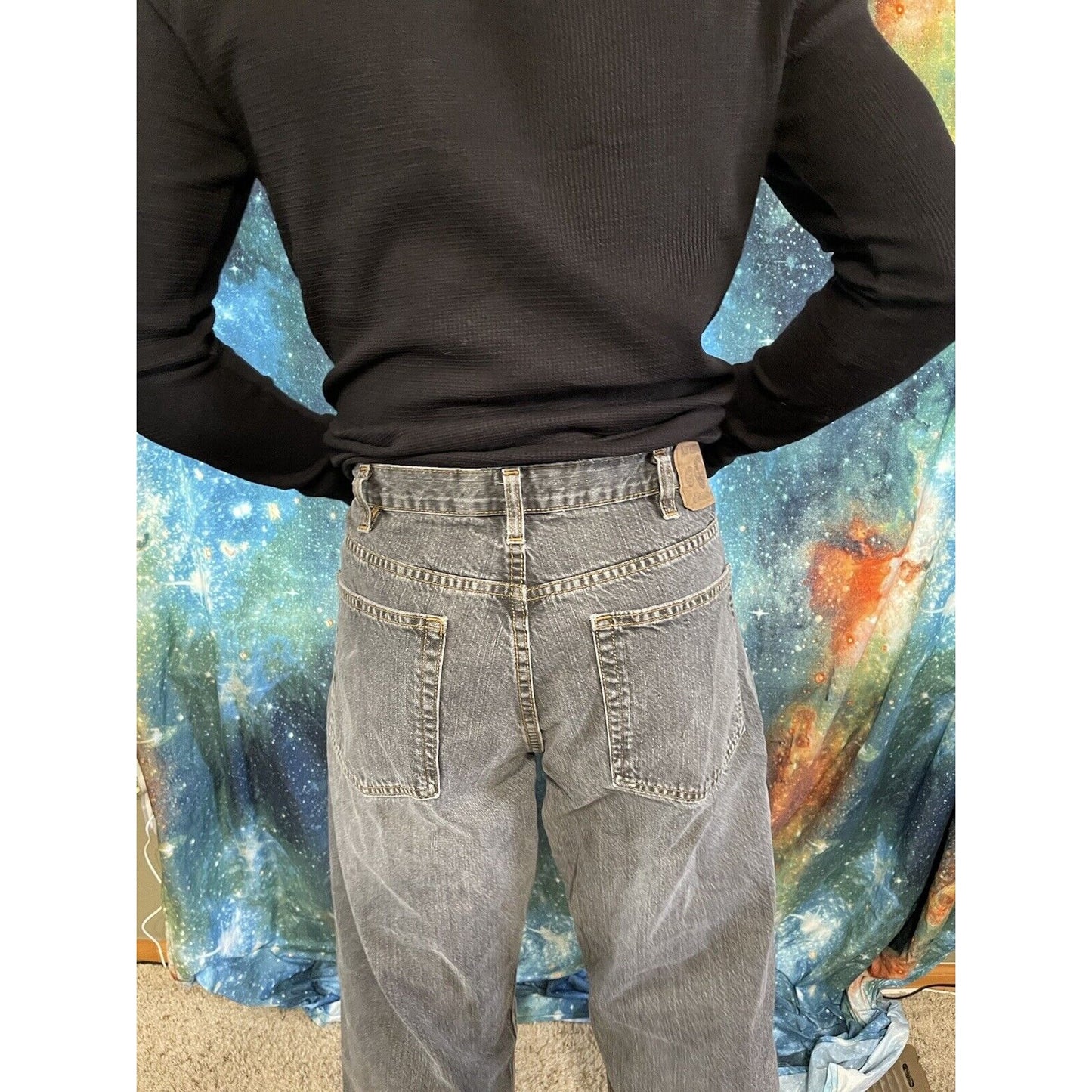 Men’s faded black Eddie Bauer original straight fit 38 x 30