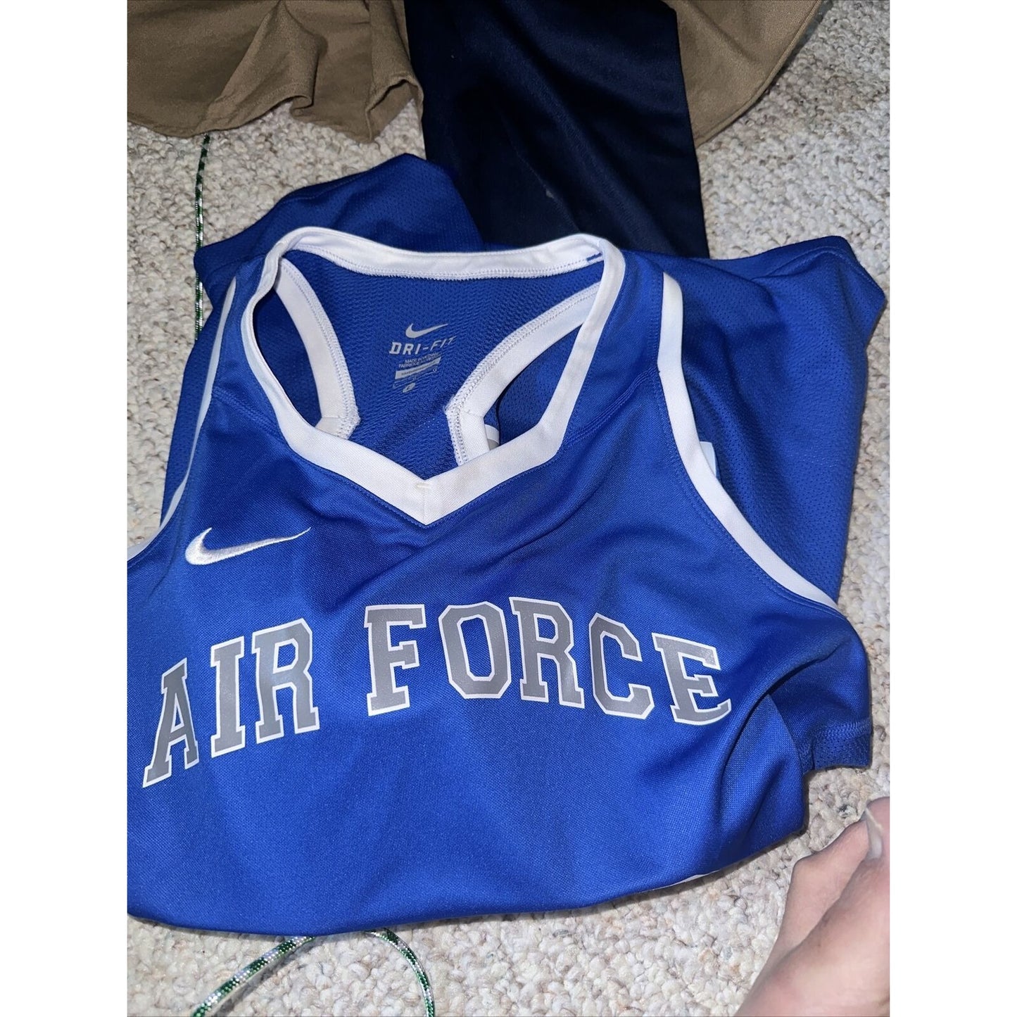 Men’s Large Nike Dri-fit USAFA Air Force Academy Jersey Tank Top Athletic