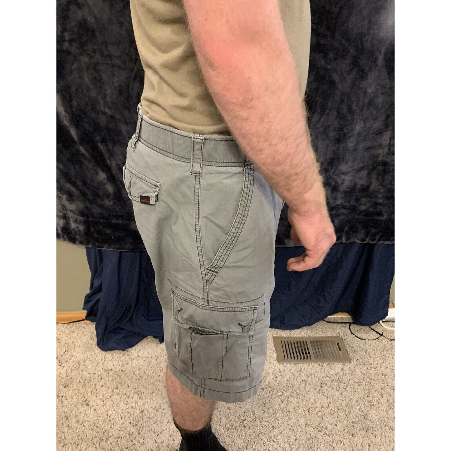Wear First Gray Cargo Shorts Size 36